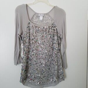 Victoria's Secret Sequin Fairy Sheer Blouse Small